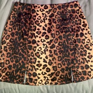 Cheetah Print Mini Skirt
